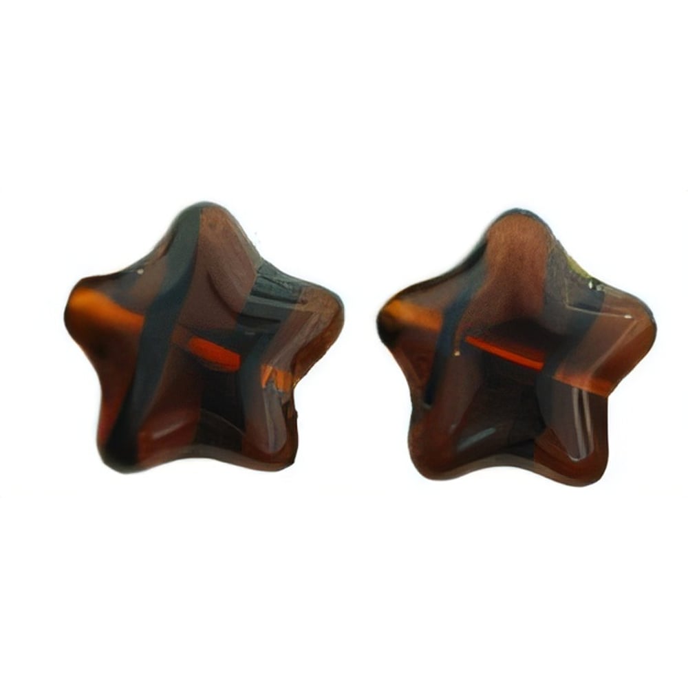 Czech Stars 12mm: Tortoise (25pcs)