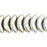 Czech Small Angel Wings 10mm Silver (50pcs)
