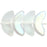 Czech Angel Wings 15mm Matte - Crystal AB (25pcs)