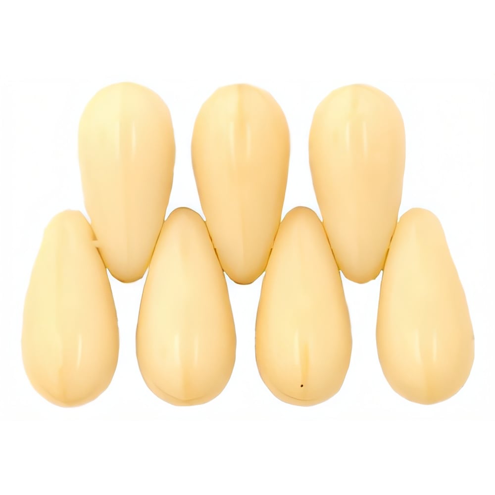 Czech Tear Drops 10 x 5mm Opaque Lt Beige (50pcs)
