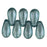 Czech Tear Drops 10 x 5mm Luster - Transparent Blue (50pcs)