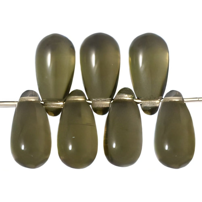 Czech Tear Drops 10 x 5mm Black Diamond (50pcs)