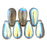 Czech Tear Drops 10 x 5mm Black Diamond AB (50pcs)