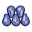 Czech Tear Drops 6 x 4mm ColorTrends: Saturated Metallic Ultra Violet