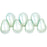 Czech Tear Drops 6 x 4mm Pearl - Baby Blue