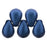Czech Tear Drops 6 x 4mm Metallic Suede - Blue