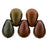 Czech Tear Drops 6 x 4mm Matte - Metallic Bronze Iris