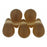 Czech Tear Drops 6 x 4mm Matte - Smoky Topaz