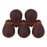 Czech Tear Drops 6 x 4mm Matte - Ruby