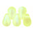 Czech Tear Drops 6 x 4mm Matte - Jonquil AB