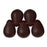 Czech Lg. Tear Drops 8 x 6mm Matte - Ruby (50pcs)