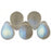 Czech Lg. Tear Drops 8 x 6mm Matte - Black Diamond AB (50pcs)