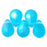 Czech Lg. Tear Drops 8 x 6mm Matte - Aquamarine AB (50pcs)