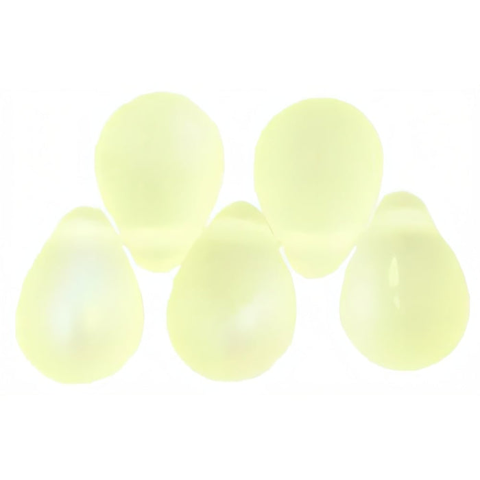 Czech Lg. Tear Drops 8 x 6mm Matte - Jonquil AB (50pcs)