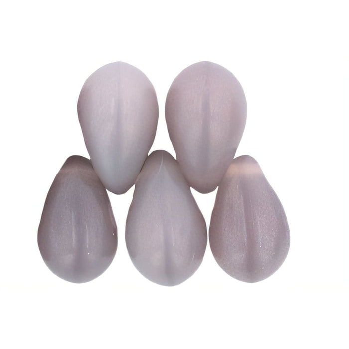Czech Lg. Tear Drops 9 x 6mm Milky Amethyst (50pcs)