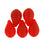 Czech Lg. Tear Drops 9 x 6mm Matte - Ruby (25pcs)