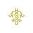 Brass Filigree, Small, Heart (12 Pieces)