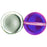 Czech Dime Beads 8 x 3mm Silver/Purple (25pcs)