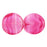 Czech Dime Beads 8 x 3mm Crystal/Pink (25pcs)