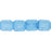 Czech Cube 4/4mm Translucent Tranquil Blue (100pcs)