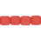 Czech Cube 4/4mm Opaque Luscious Red (100pcs)