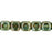 Czech Cubes - 7 x 5mm Luster - Transparent Green (50pcs)