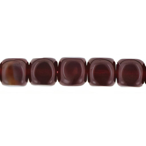Czech Cubes - 7 x 5mm Garnet (50pcs)