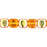 Czech Cubes - 7 x 5mm Topaz AB (50pcs)