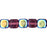 Czech Cubes - 7 x 5mm Amethyst AB (50pcs)