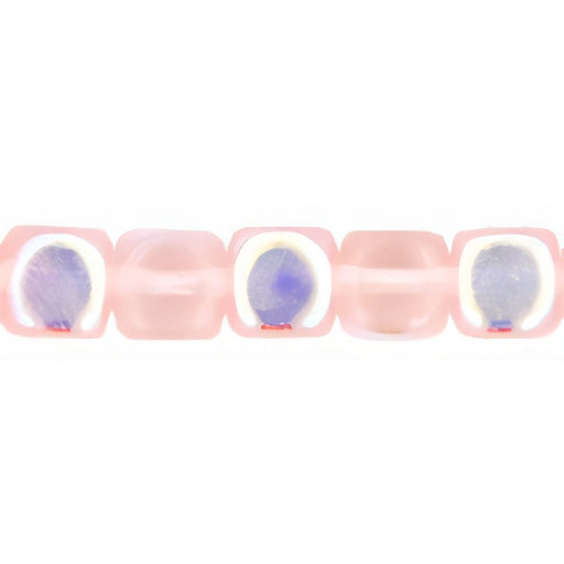 Czech Cubes - 7 x 5mm Rosaline AB (50pcs)