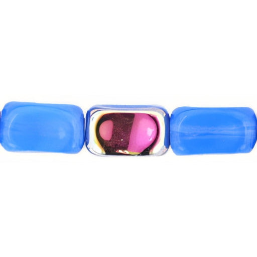 Czech Rectangles 4/7mm Milky Sapphire - Vitra (50pcs)
