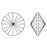 PRESTIGE Crystal, #1122 Rivoli SS39 Majestic Green (1 Piece)