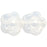 Czech Flowers 10 x 10mm Milky White (25pcs)