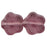 Czech Flowers 10 x 10mm Amethyst (25pcs)