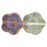 Czech Flowers 10 x 10mm Luster Iris - Black Diamond (25pcs)