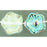 Czech Flowers 10 x 10mm Crystal AB (25pcs)