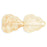 Czech Leaves 10 x 8mm Vertical Hole Luster - Transparent Champagne (25pcs)
