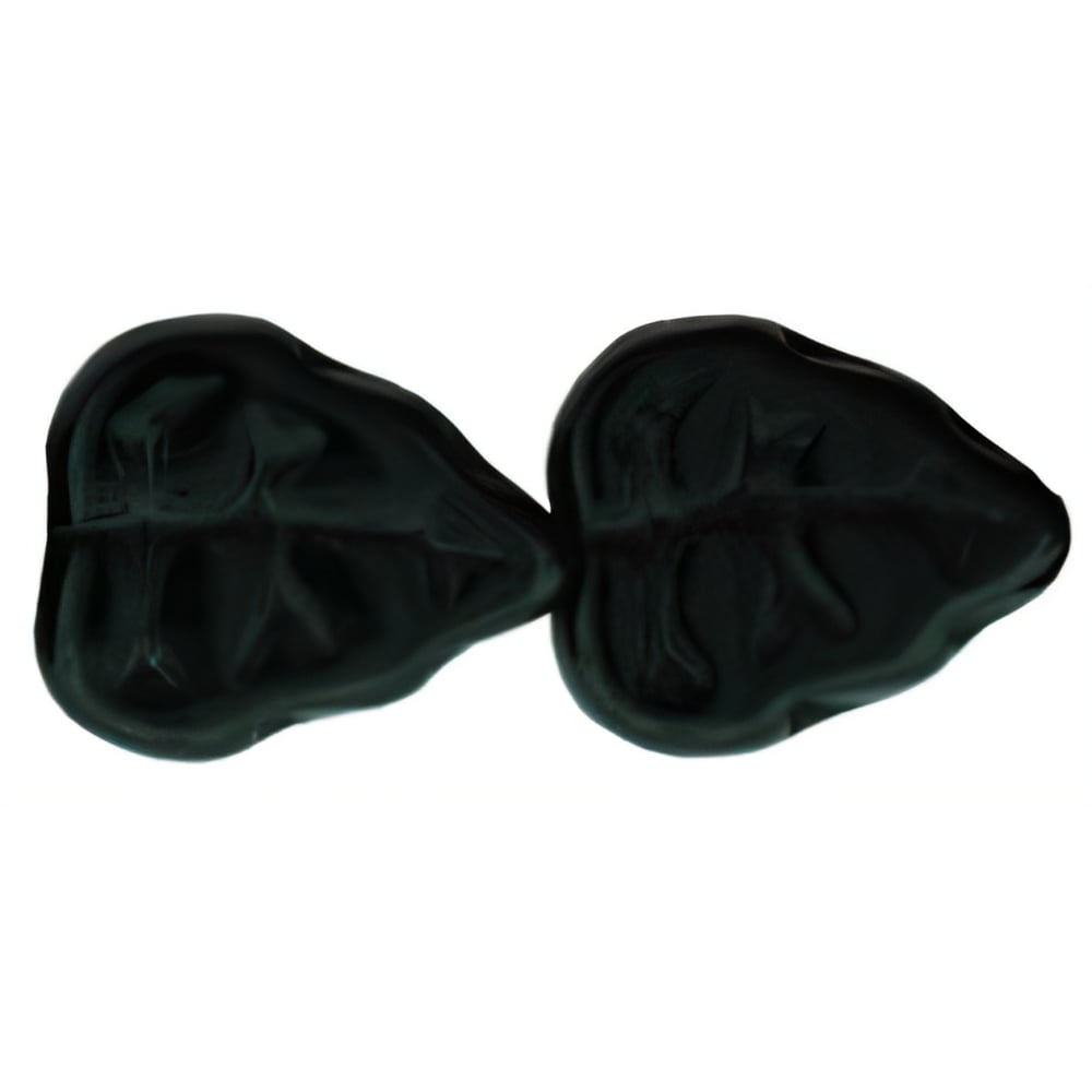 Czech Leaves 10 x 8mm Vertical Hole Jet (25pcs)