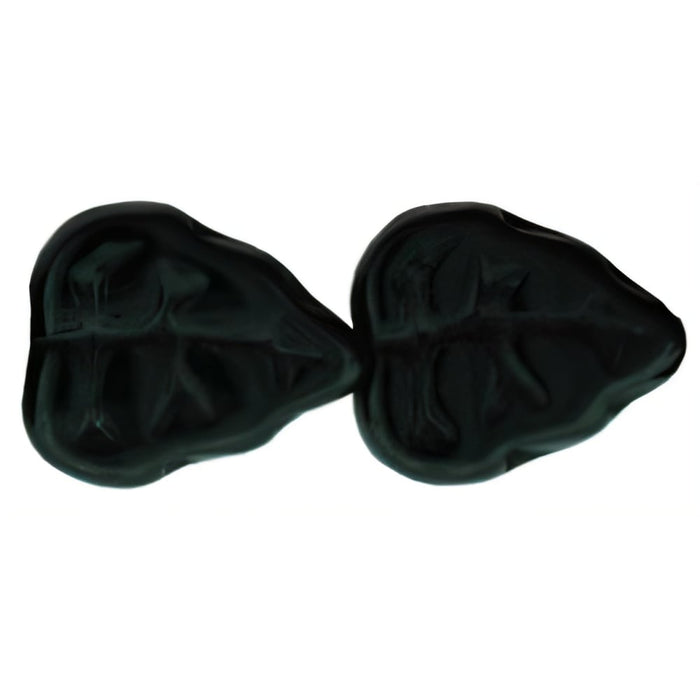Czech Leaves 10 x 8mm Vertical Hole Jet (25pcs)