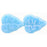 Czech Leaves 10 x 8mm Vertical Hole Luster Iris - Lt Blue (25pcs)