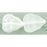 Czech Leaves 10 x 8mm Vertical Hole Matte - Crystal AB (25pcs)