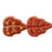 Czech Leaves 10 x 8mm Vertical Hole Red Antique Shimmer (25pcs)