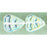 Czech Leaves 10 x 8mm Vertical Hole Crystal AB (25pcs)
