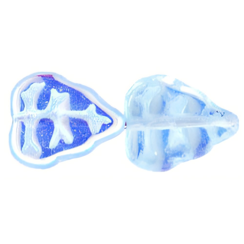 Czech Leaves 10 x 8mm Vertical Hole Alexandrite AB (25pcs)