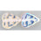 Czech Leaves 10 x 8mm Vertical Hole Rosaline AB (25pcs)