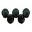Czech Petals 8 x 6mm Jet (50pcs)