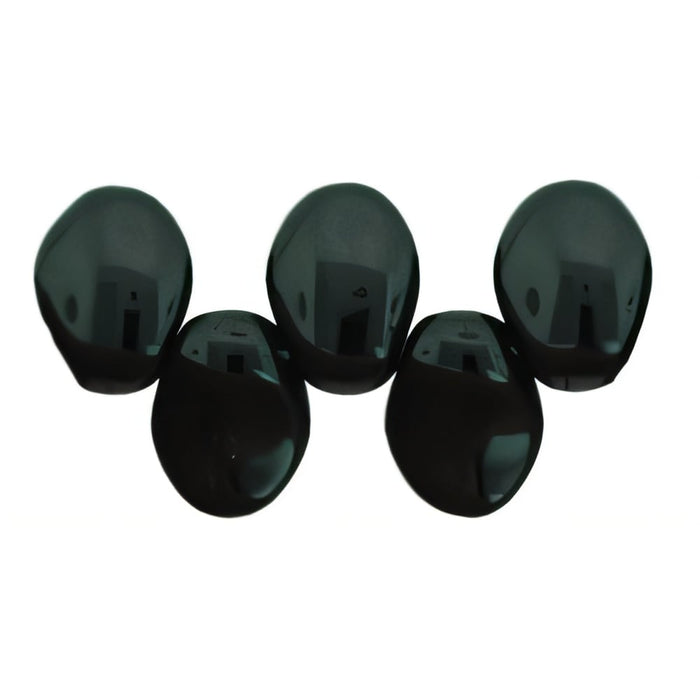 Czech Petals 8 x 6mm Jet (50pcs)