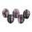 Czech Petals 8 x 6mm Pink/Black/Crystal (50pcs)