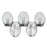 Czech Petals 8 x 6mm Silver (50pcs)