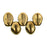 Czech Petals 8 x 6mm Bronze (50pcs)